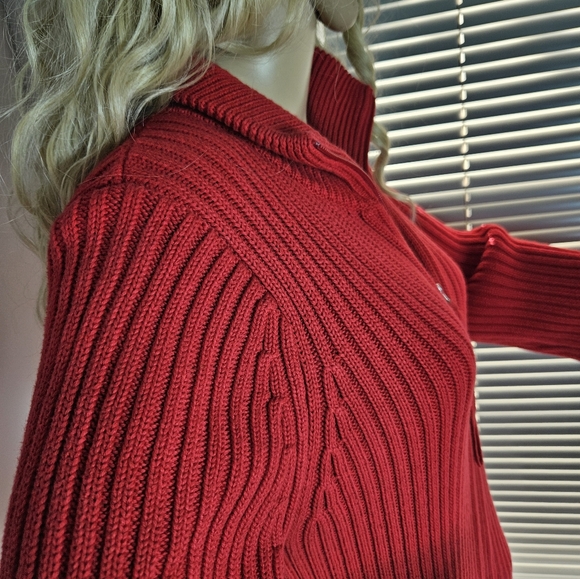 Moda International Red Knit Robe - Picture 7 of 12